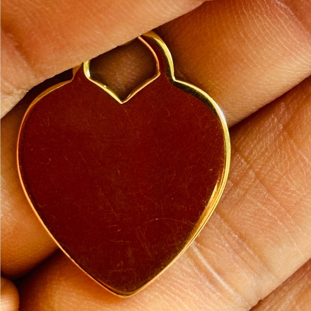 TIFFANY & CO SOLID 18K 18KT GOLD HEART TAG CHARM BRACELET WITH BOX RETAIL=$8100 - Picture 9 of 12